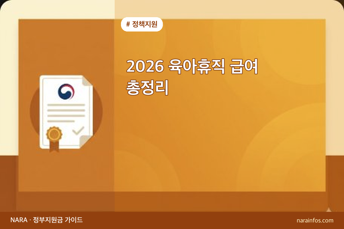 2026 육아휴직 급여 총정리