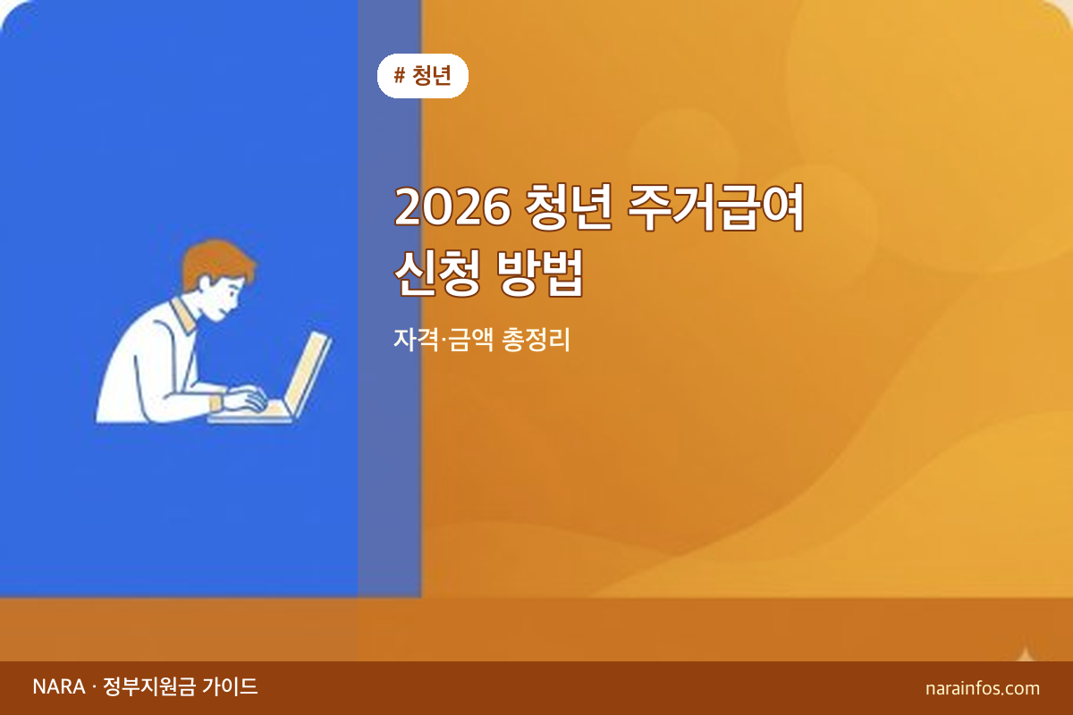 2026 청년 주거급여 신청 방법 — 자격·금액 총정리