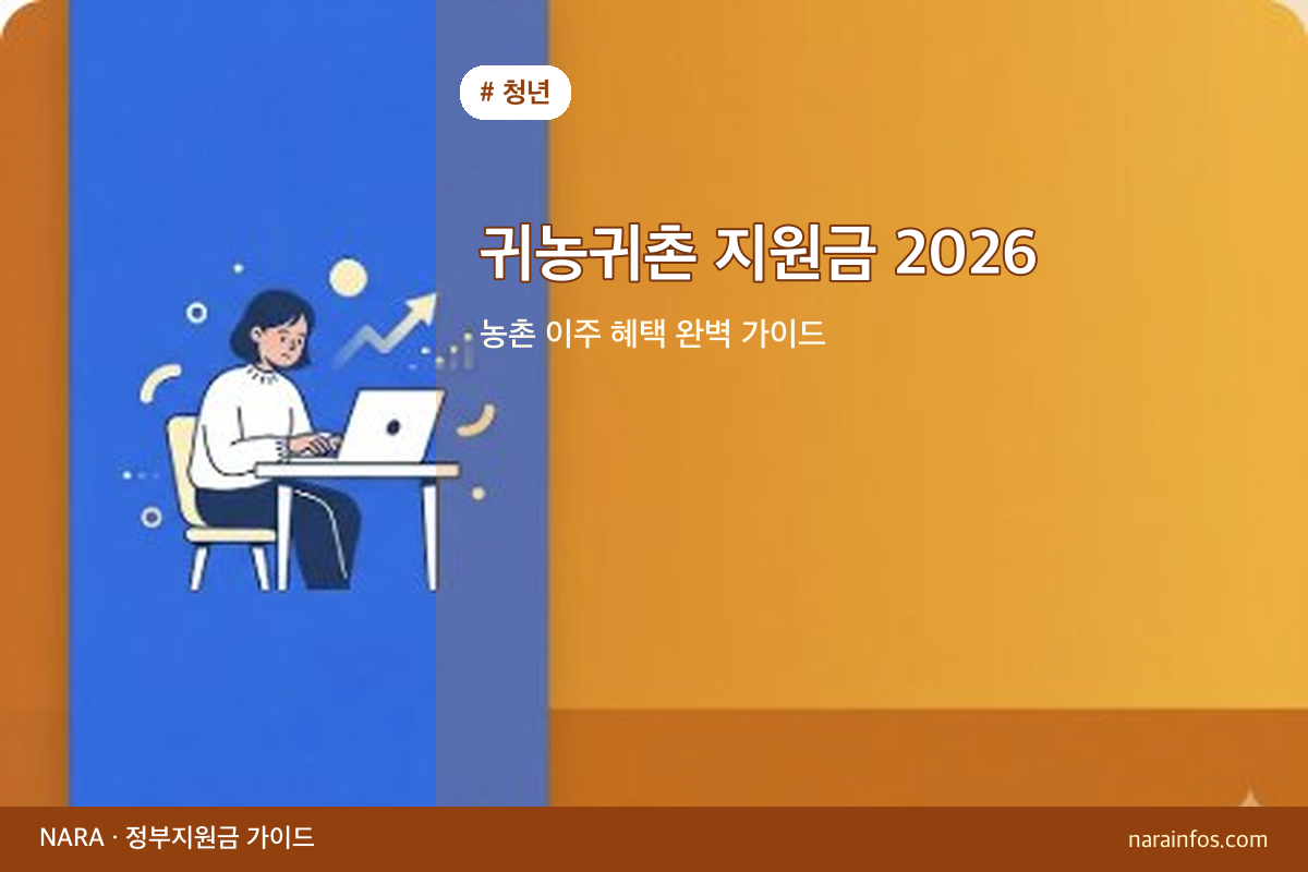 귀농귀촌 지원금 2026 — 농촌 이주 혜택 완벽 가이드