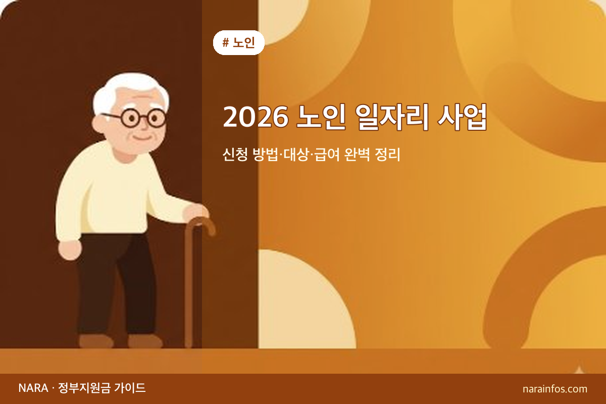 2026 노인 일자리 사업 — 신청 방법·대상·급여 완벽 정리