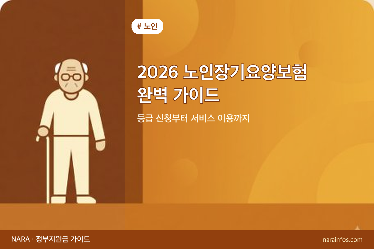 2026 노인장기요양보험 완벽 가이드 — 등급 신청부터 서비스 이용까지