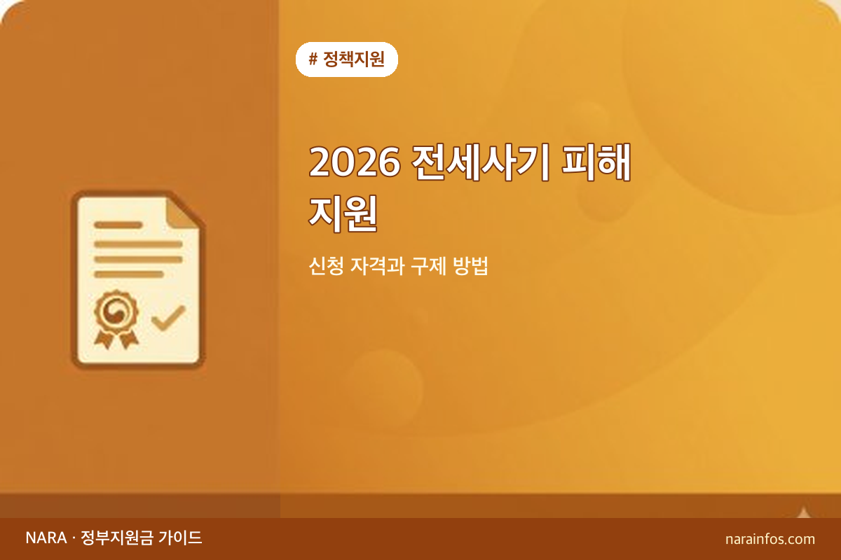 2026 전세사기 피해 지원 — 신청 자격과 구제 방법